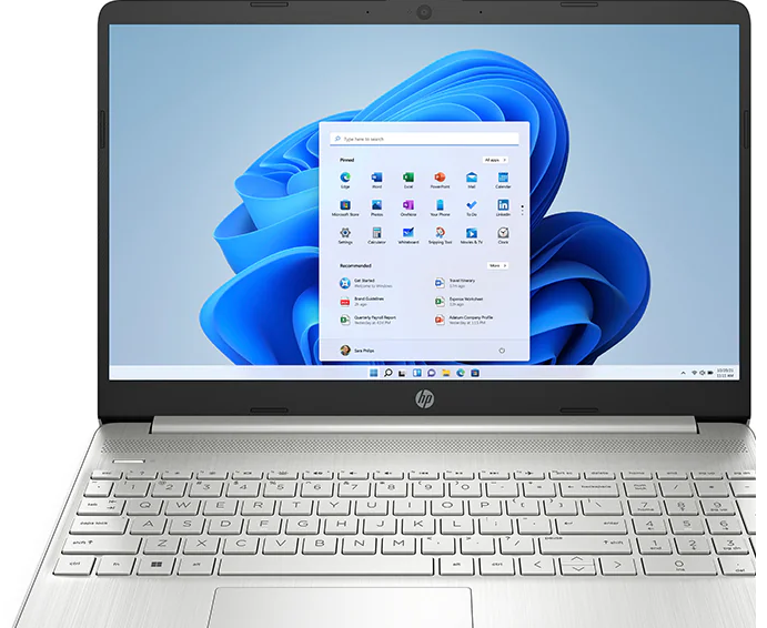 HP 15.6" Laptop - Intel Core i7-1255U - Intel Iris Xe - 16 GB DDR4 - 512 GB SSD - Windows 11 PRO - Refurbished