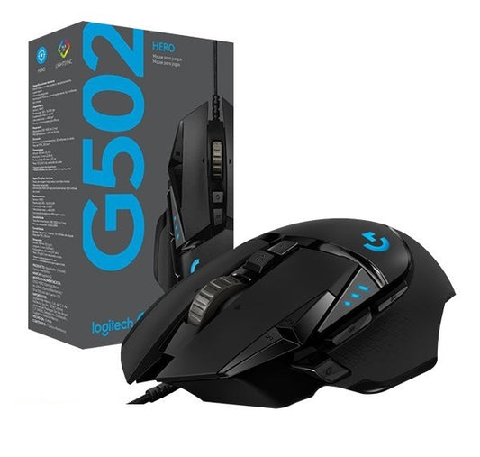 LOGITECH G502 HERO High Performance Wired Optical Gaming Mouse – Black