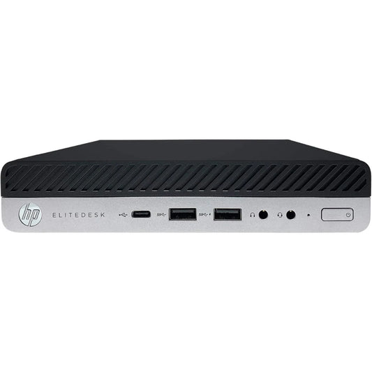 HP EliteDesk 800G4 Micro Desktop Intel i7-8700T 2.40 GHz 16GB 256GB SSD Windows 11 Pro Refurbished